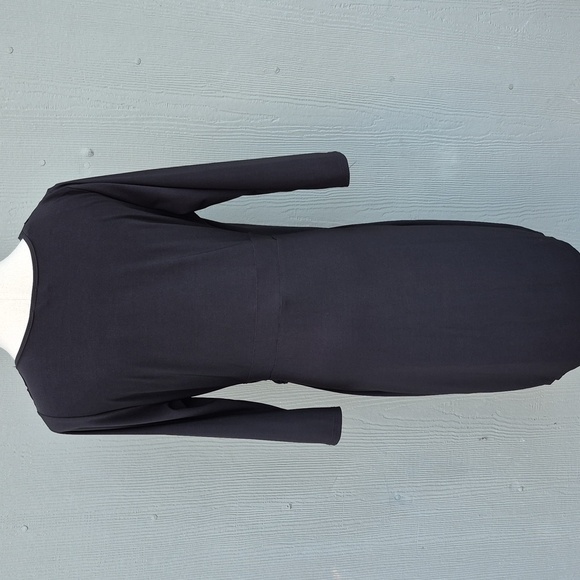 Sky Plus Elegant Black Wrap Dress Sz 1X - Picture 6 of 10